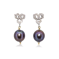 Orecchini Idee Preziose dal 1987 Donna in Oro bianco Perla  Ct IP.OK18B/8P - IP.OK18B/8P